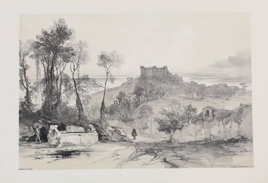 Lear, Edward (1812-1888) - Views in Rome and its Environs: Drawn from Nature on Stone, title with lithographed vignette of Ostia, ‘’list of subjects’’ list